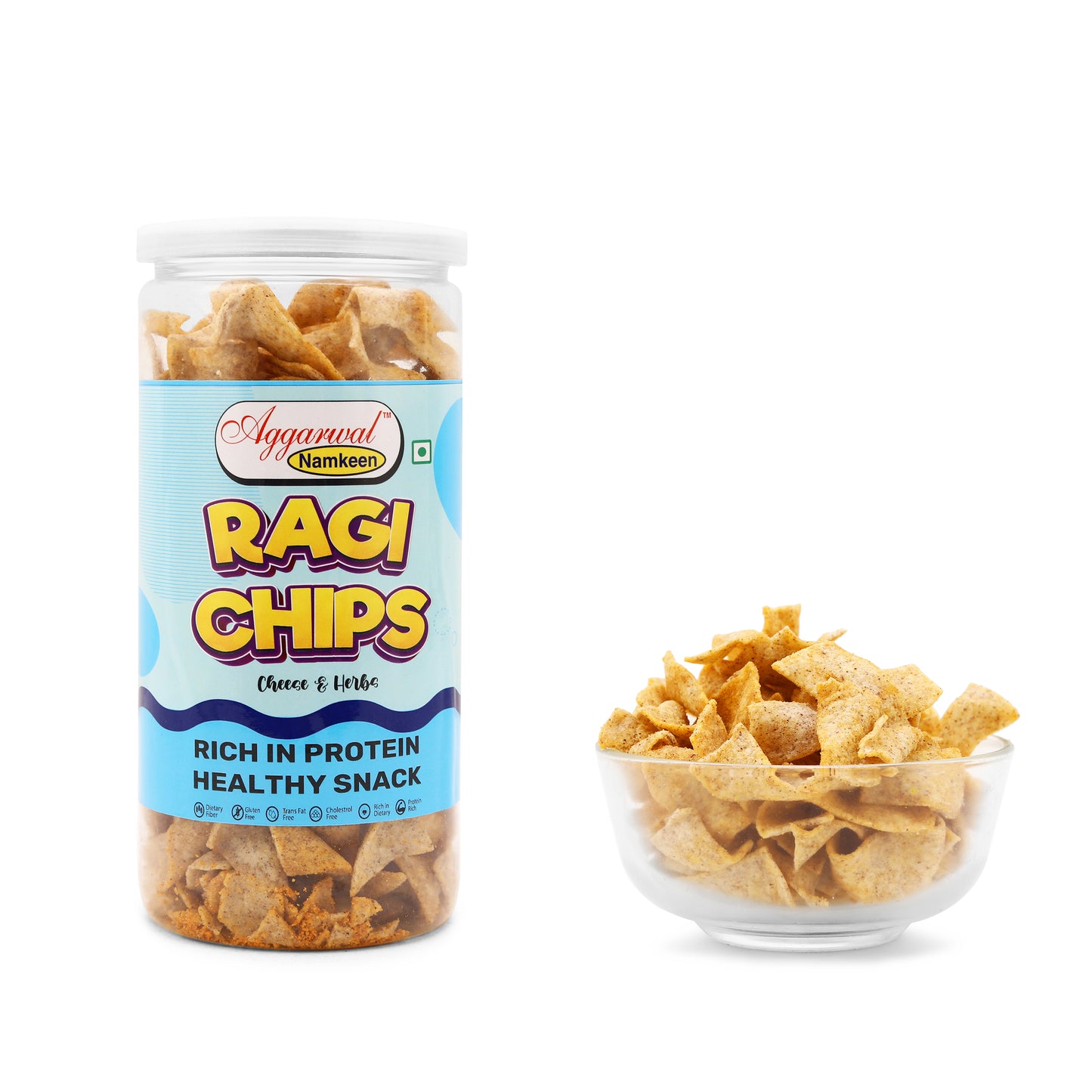 Ragi & Nachani Chips Cheese & Herb (150 Gm)