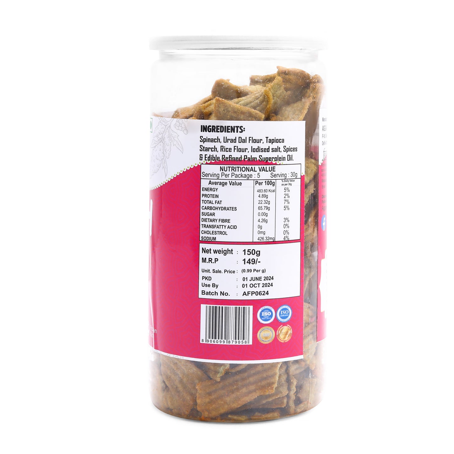 Palak Chips Peri Peri (150 Gm)