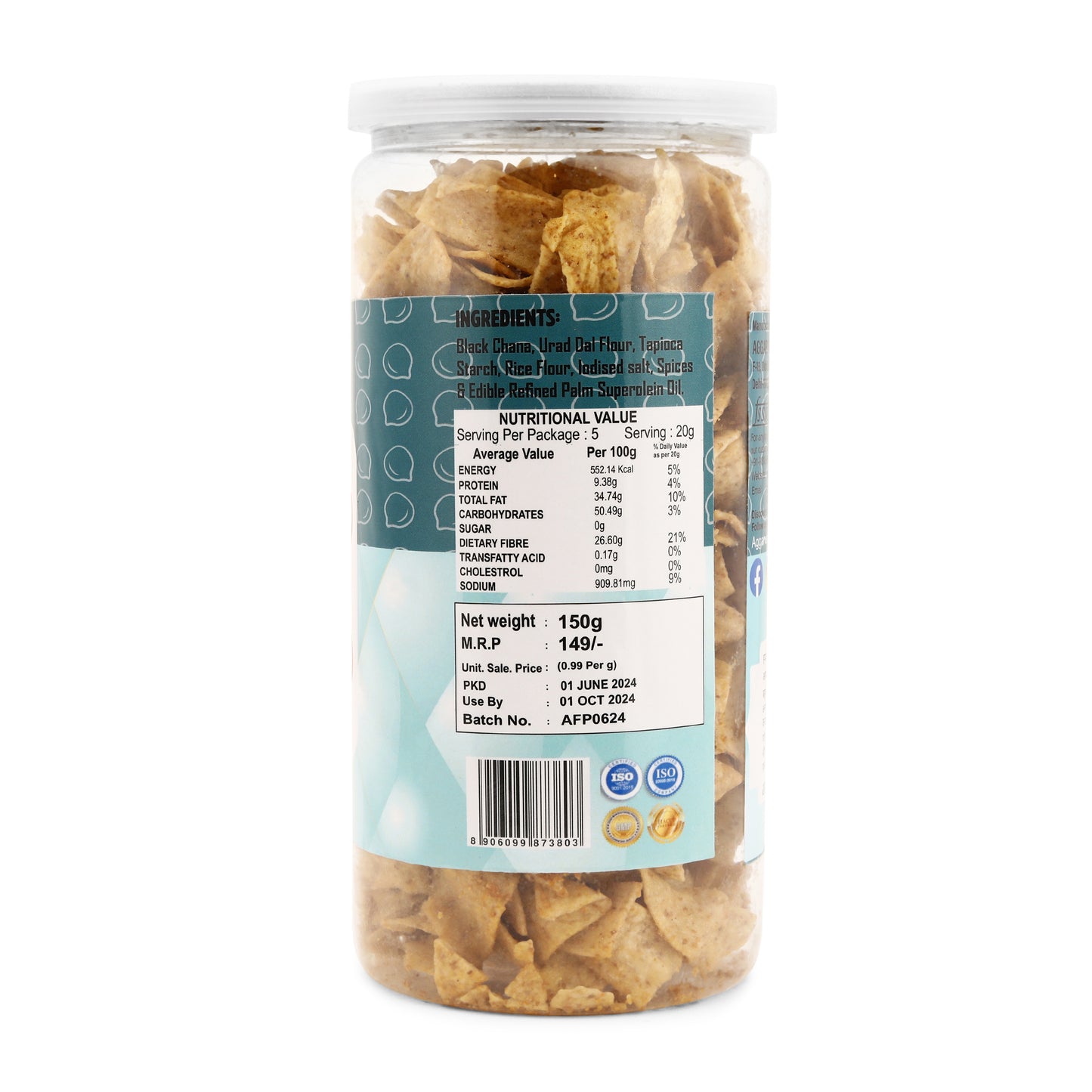 Black Channa Chips Bhel Chaska ( 150 Gm )