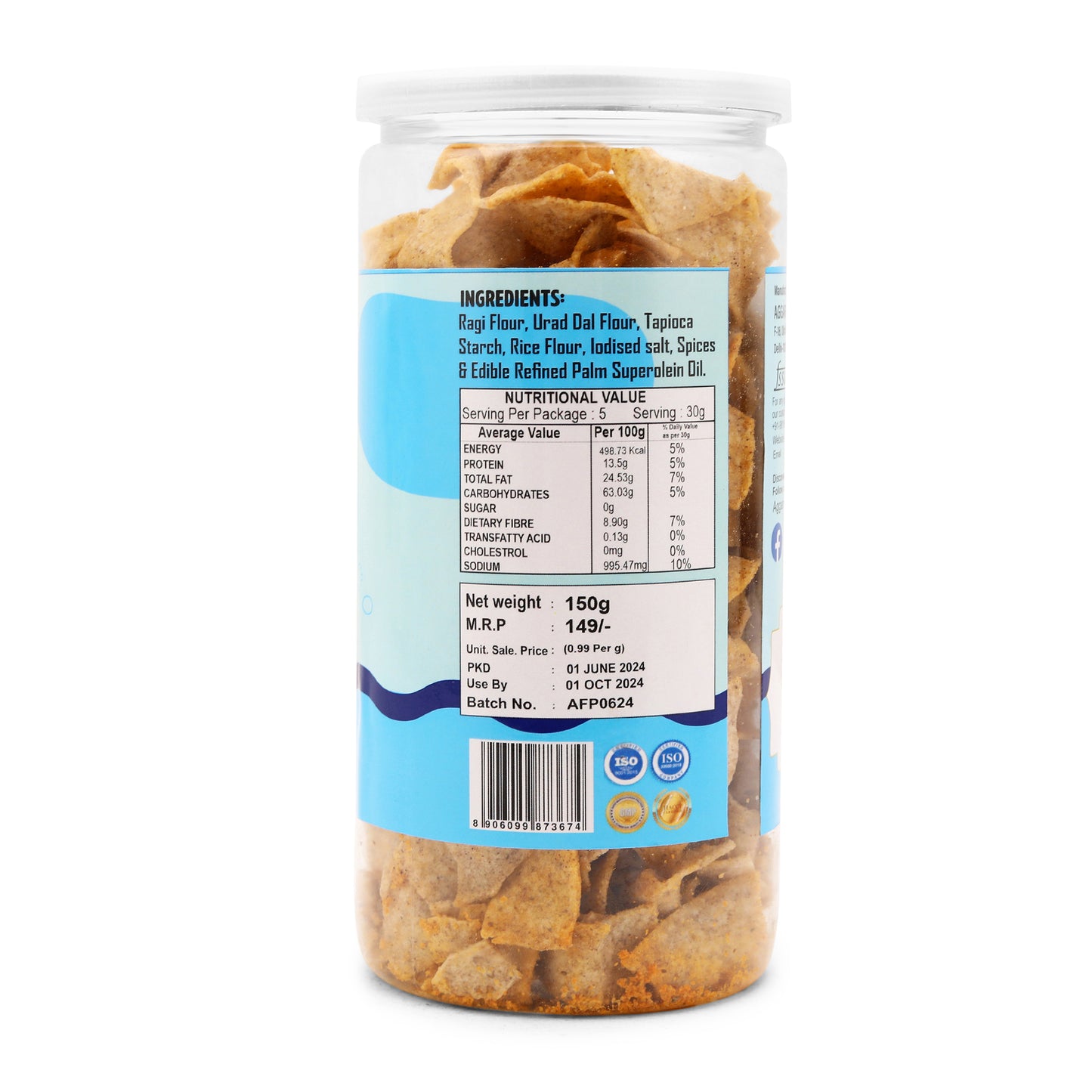 Ragi & Nachani Chips Cheese & Herb (150 Gm)