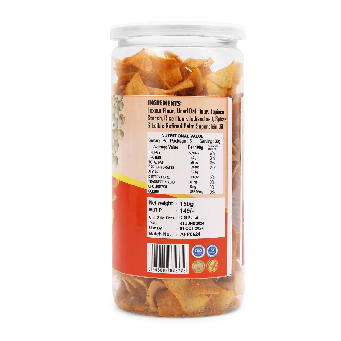 Makhana Chips Chilly Tomato (150 Gm)