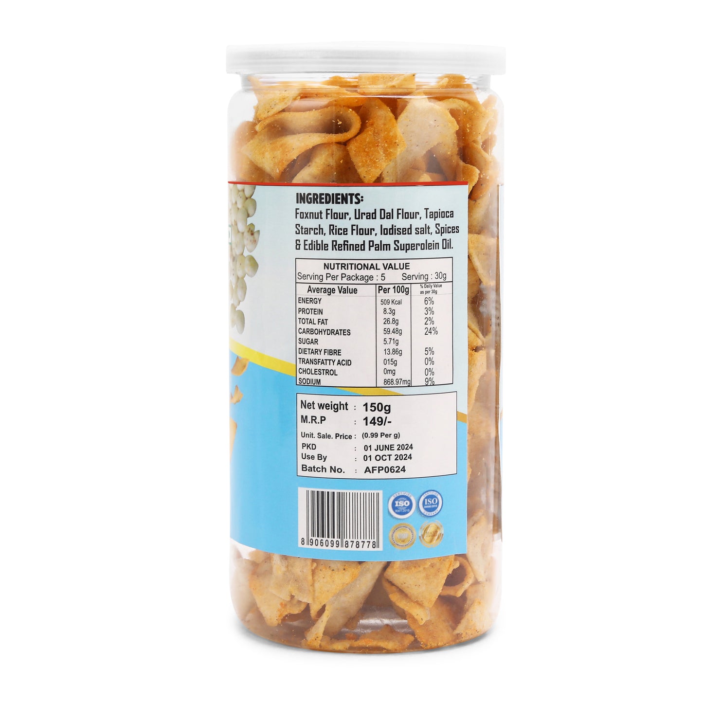 Makhana Chips Cheese & Herb (150 Gm)