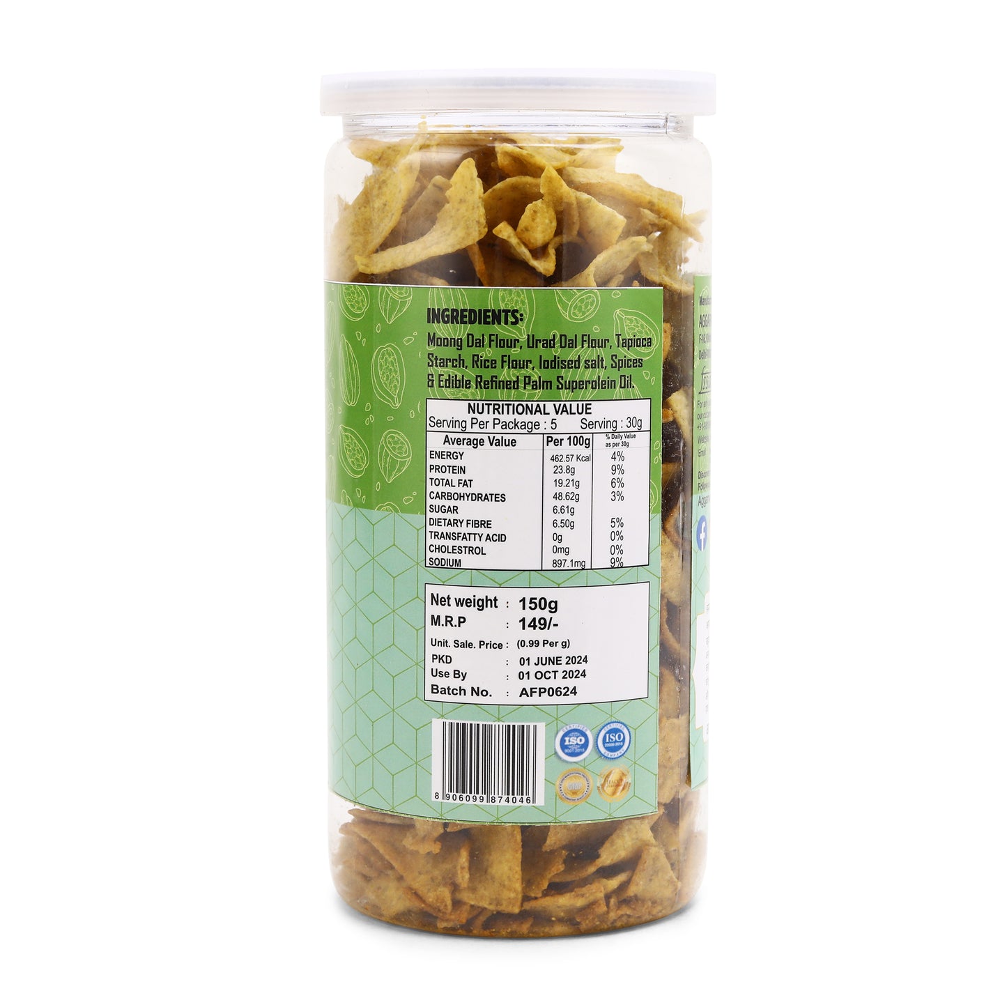 Moong Dal Chips Pudina Punch (150 Gm)