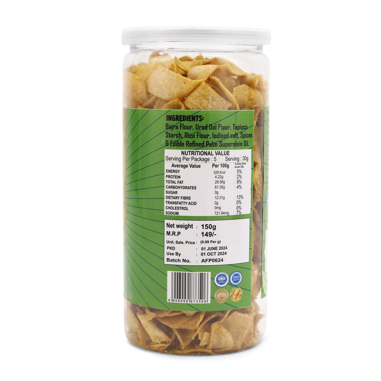 Bajra Pearl Chips Spicy Treat (150 Gm)