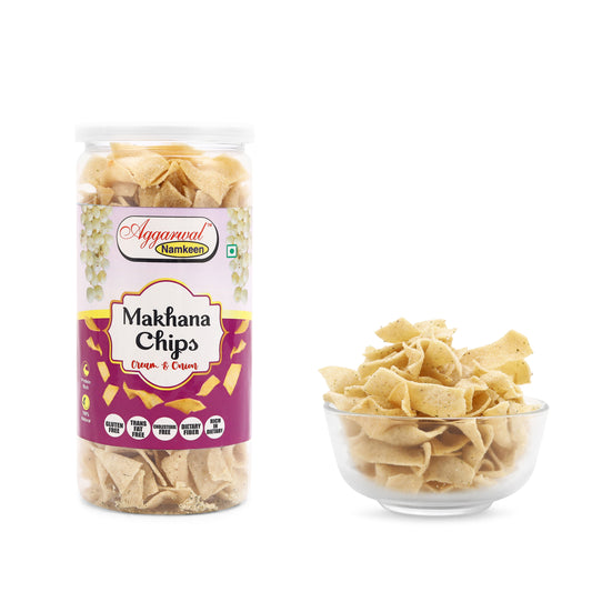 MAKHANA CHIPS CREAM & ONION ( 150 Gm )