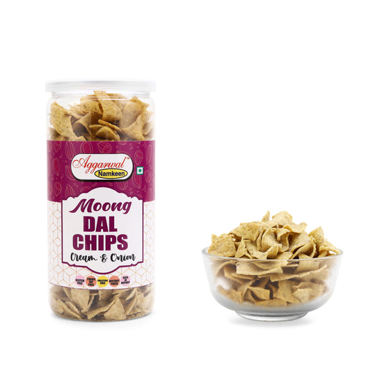 Moong Dal Chips Cream & Onion (150 Gm)