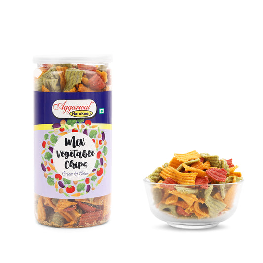 MIX VEGETABLE CHIPS CREAM & ONION ( 150 Gm )
