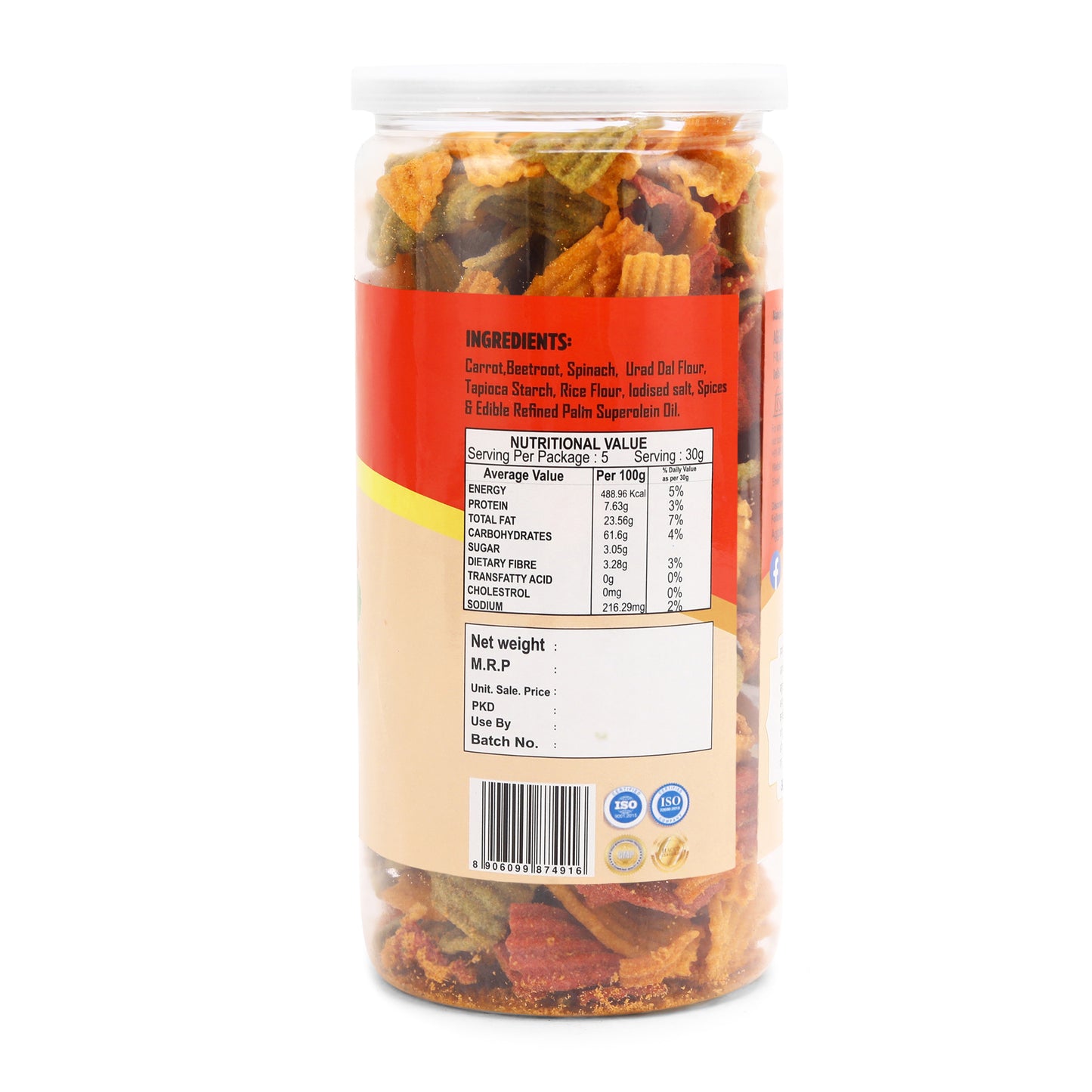 MIX VEGETABLE CHIPS CHEESE & HERB ( 150 Gm )