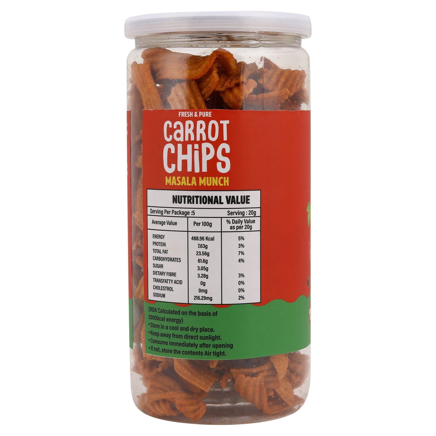 Carrot Chips Masala ( 150 Gm )