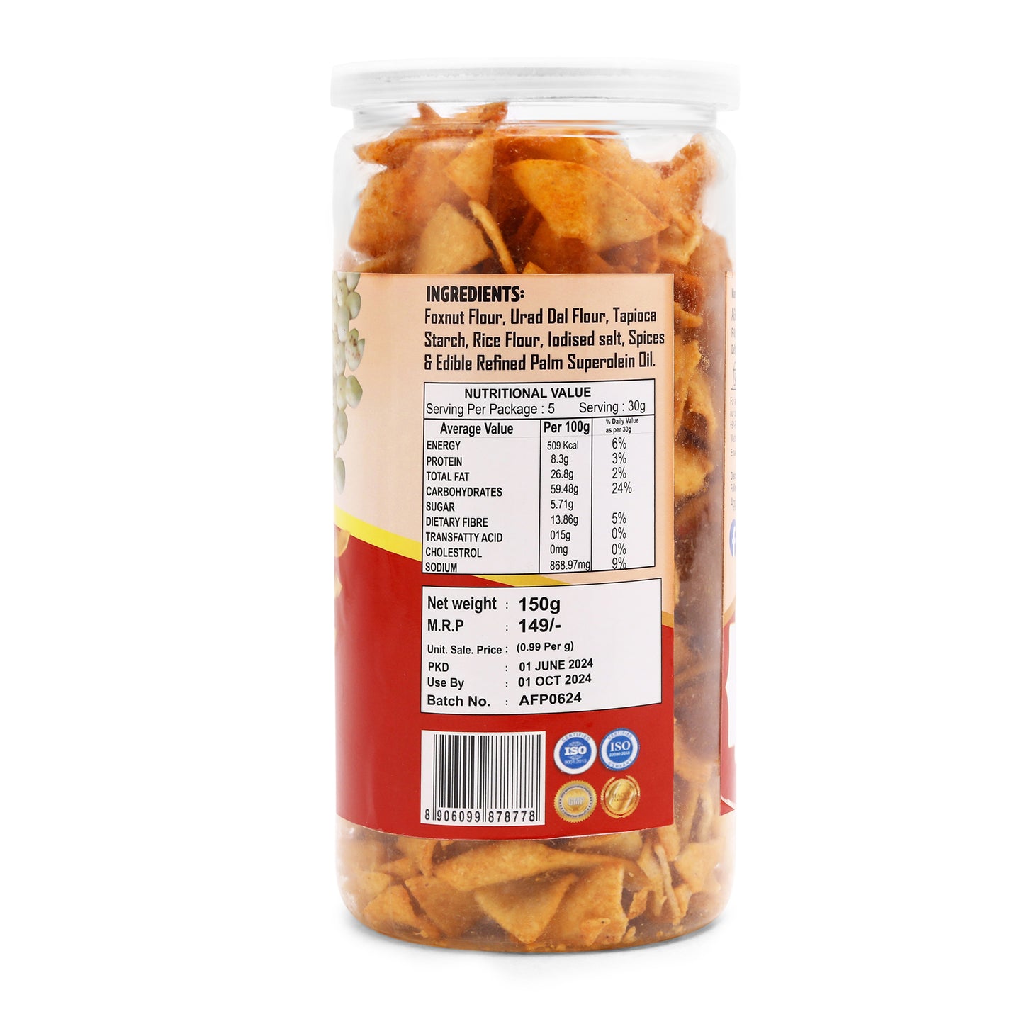 Makhana Chips Peri Peri (150 Gm)